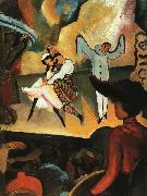 August Macke Russian Ballet I oil painting on canvas